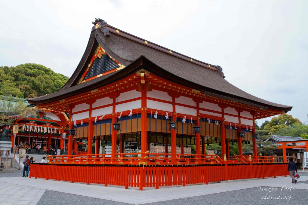 Tempio shintoista al Fushimi Inari vicino Kyoto